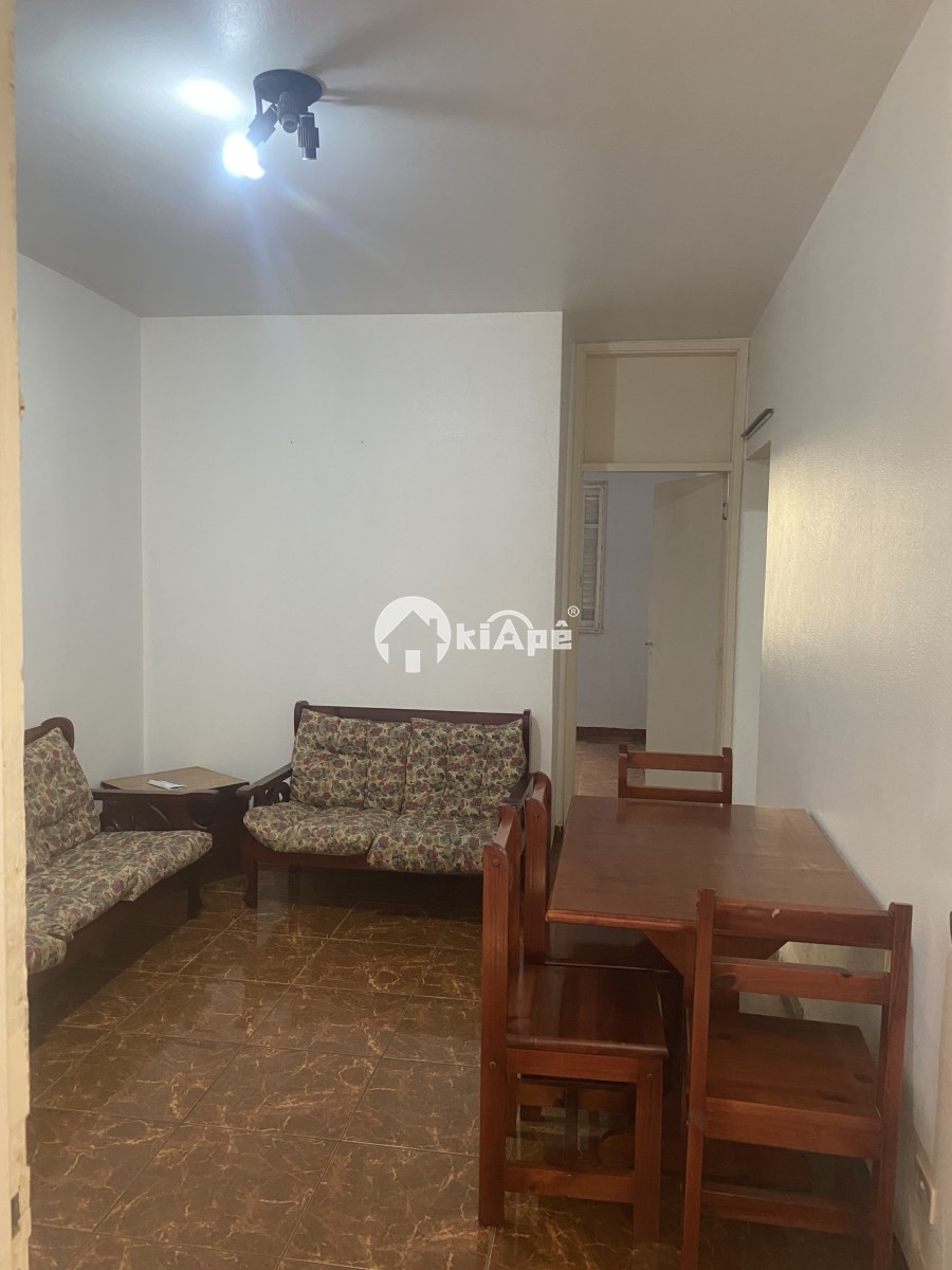 Apartamento Para Alugar com 1 Dormitório, Garagem,  a Meia Quadra da Praia do Gonzaguinha- São Vicente/SP