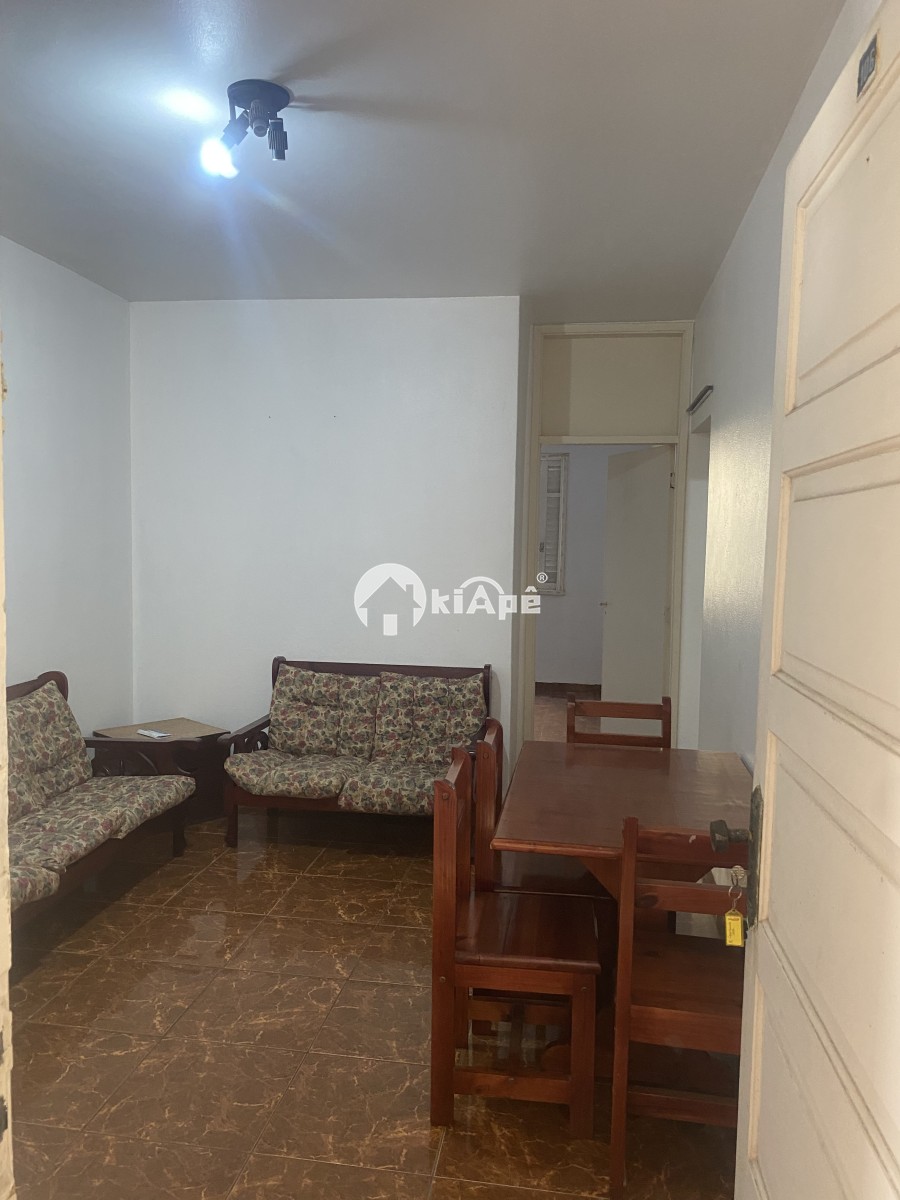 Apartamento Para Alugar com 1 Dormitório, Garagem,  a Meia Quadra da Praia do Gonzaguinha- São Vicente/SP