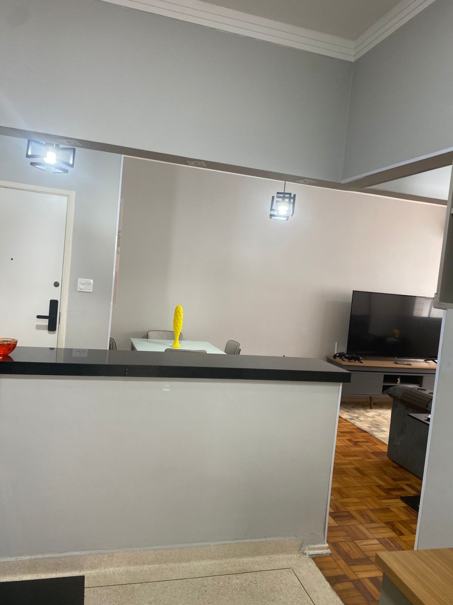 Apartamento 1 Quarto a Venda, Ed. Anchieta, Garagem, Prédio de Frente Para o Mar, Praia do Gonzaguinha - São Vicente, SP