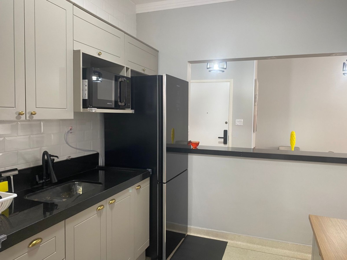 Apartamento 1 Quarto a Venda, Ed. Anchieta, Garagem, Prédio de Frente Para o Mar, Praia do Gonzaguinha - São Vicente, SP