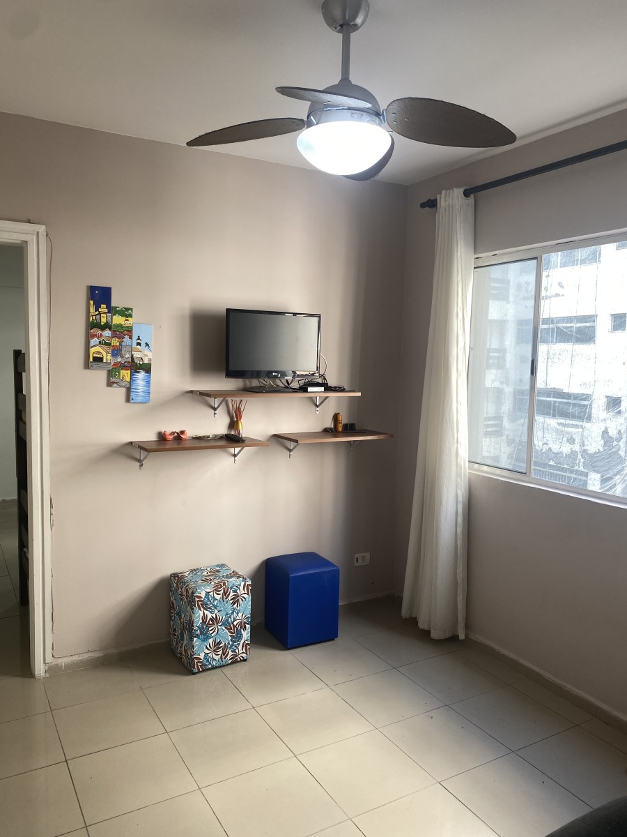 Apartamento à Venda – 1 Dormitório, Garagem, Frente para o Mar – Gonzaguinha, São Vicente-SP