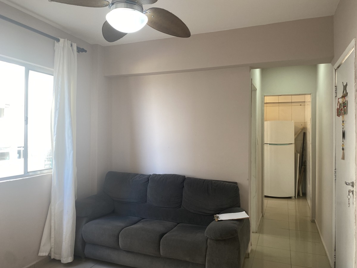 Apartamento à Venda – 1 Dormitório, Garagem, Frente para o Mar – Gonzaguinha, São Vicente-SP