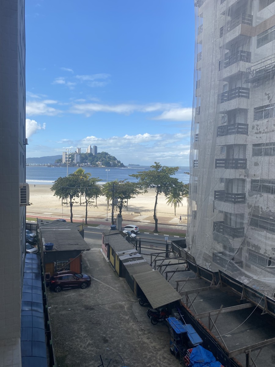 Apartamento à Venda – 1 Dormitório, Garagem, Frente para o Mar – Gonzaguinha, São Vicente-SP