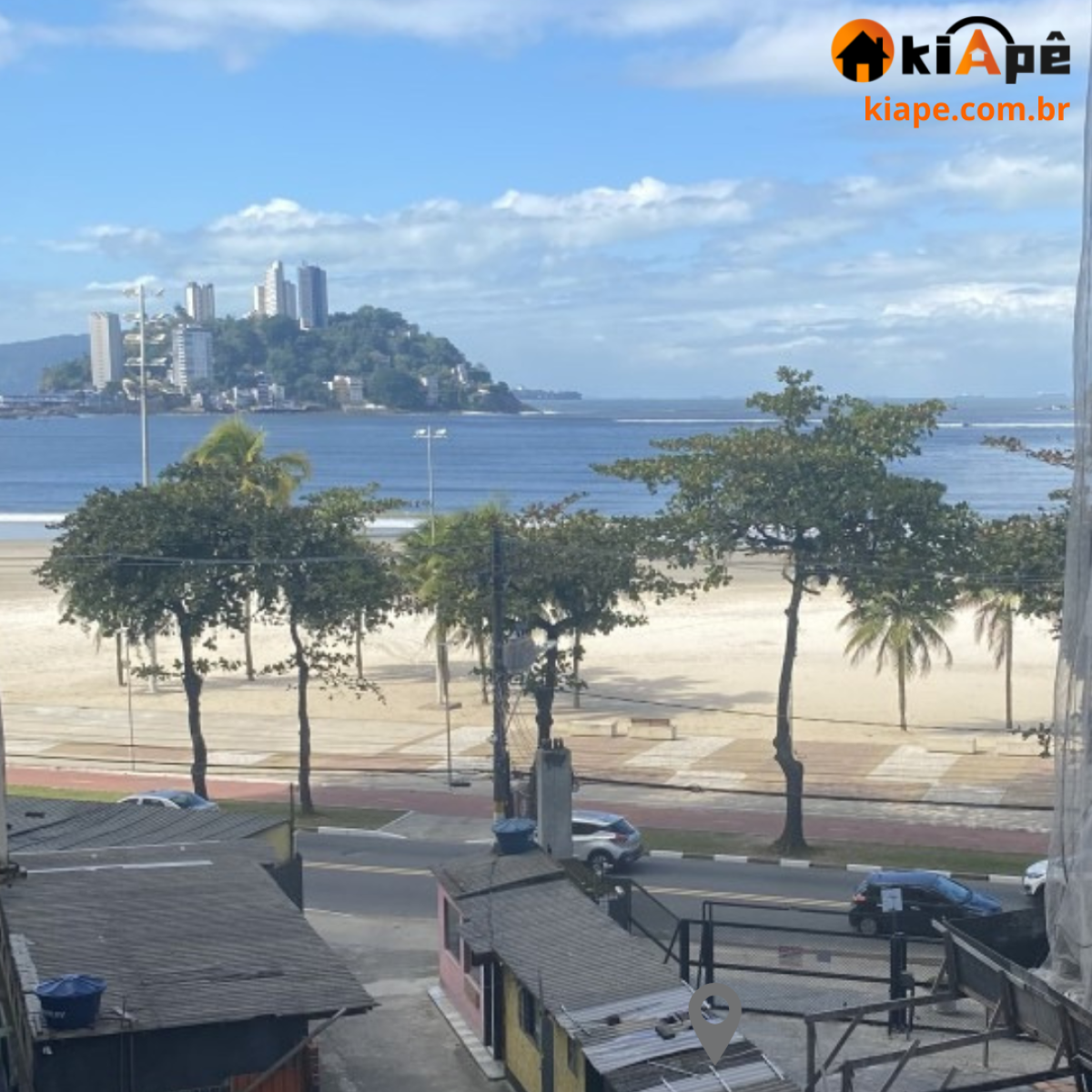 Apartamento à Venda – 1 Dormitório, Garagem, Frente para o Mar – Gonzaguinha, São Vicente-SP