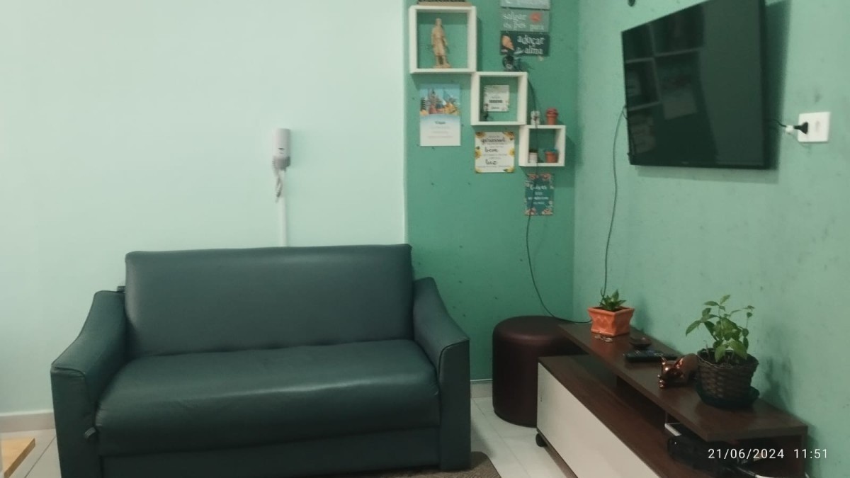 Apartamento kitnet à venda em São Vicente/SP.