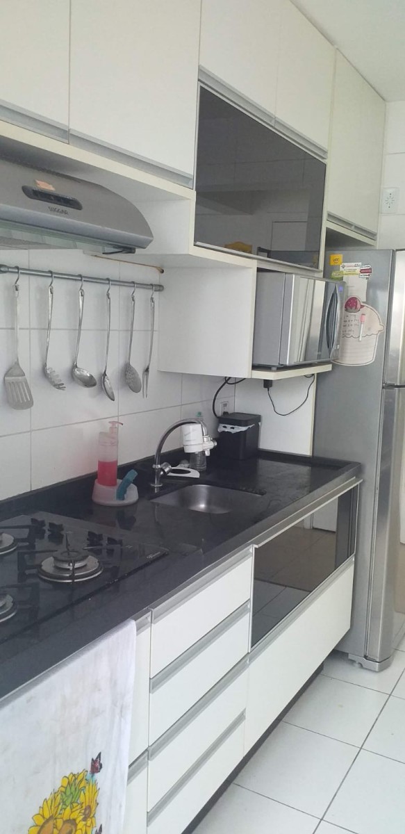 Apartamento à Venda de 2 Dormitórios, Edifício Vila de São Vicente, Lazer Completo e Gar, Gonzaguinha - São Vicente/SP.