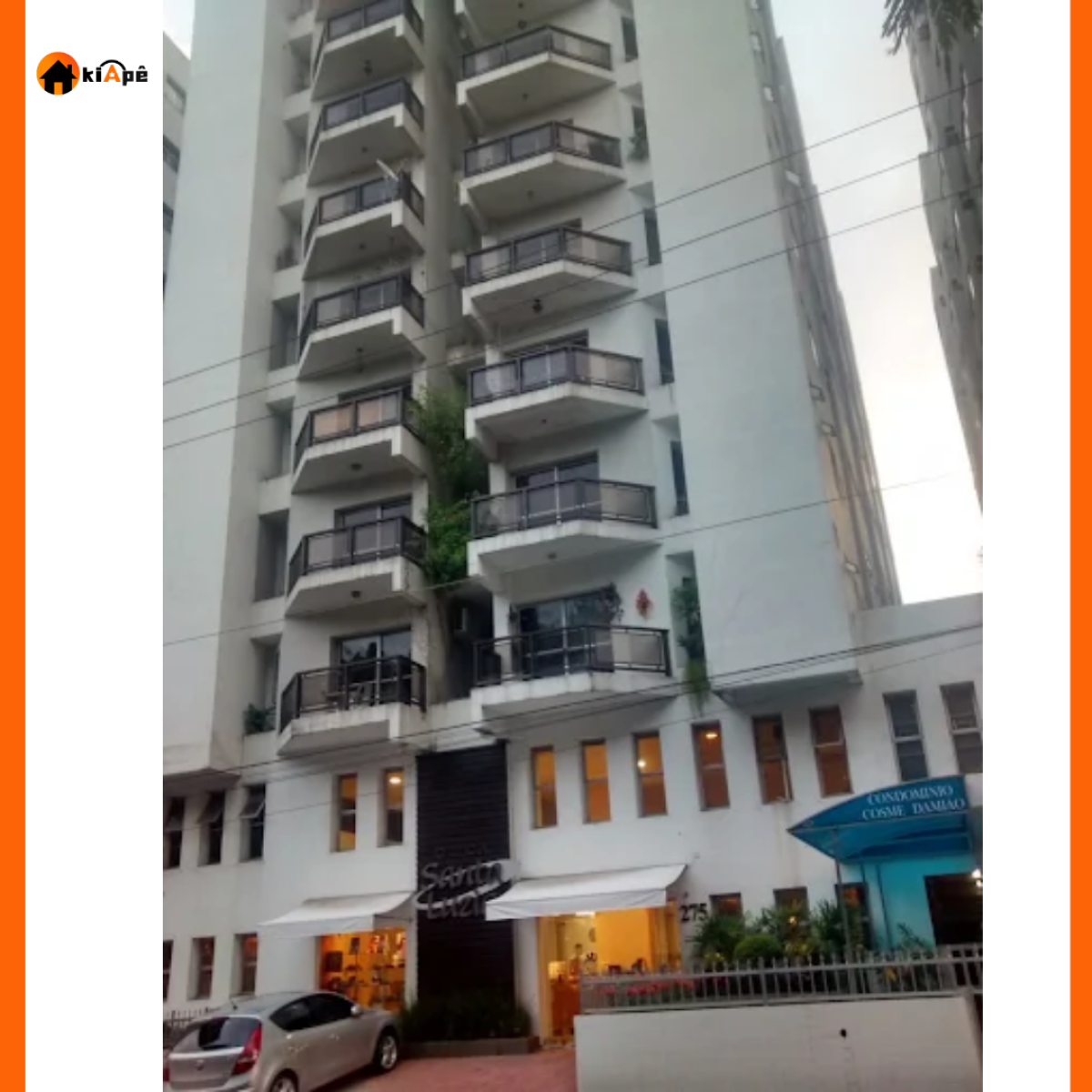 Apartamento à Venda, Living com Sacada e Garagem em São Vicente/SP