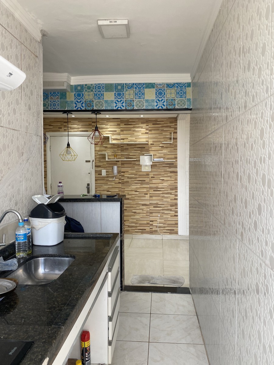 Apartamento à Venda com 1 Dormitório,  com  Garagem, no Bairro da Boa Vista, São Vicente, SP