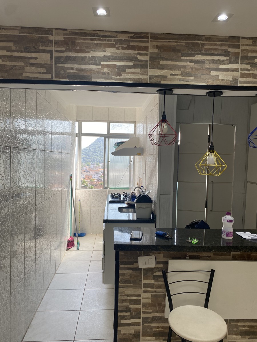 Apartamento à Venda com 1 Dormitório,  com  Garagem, no Bairro da Boa Vista, São Vicente, SP