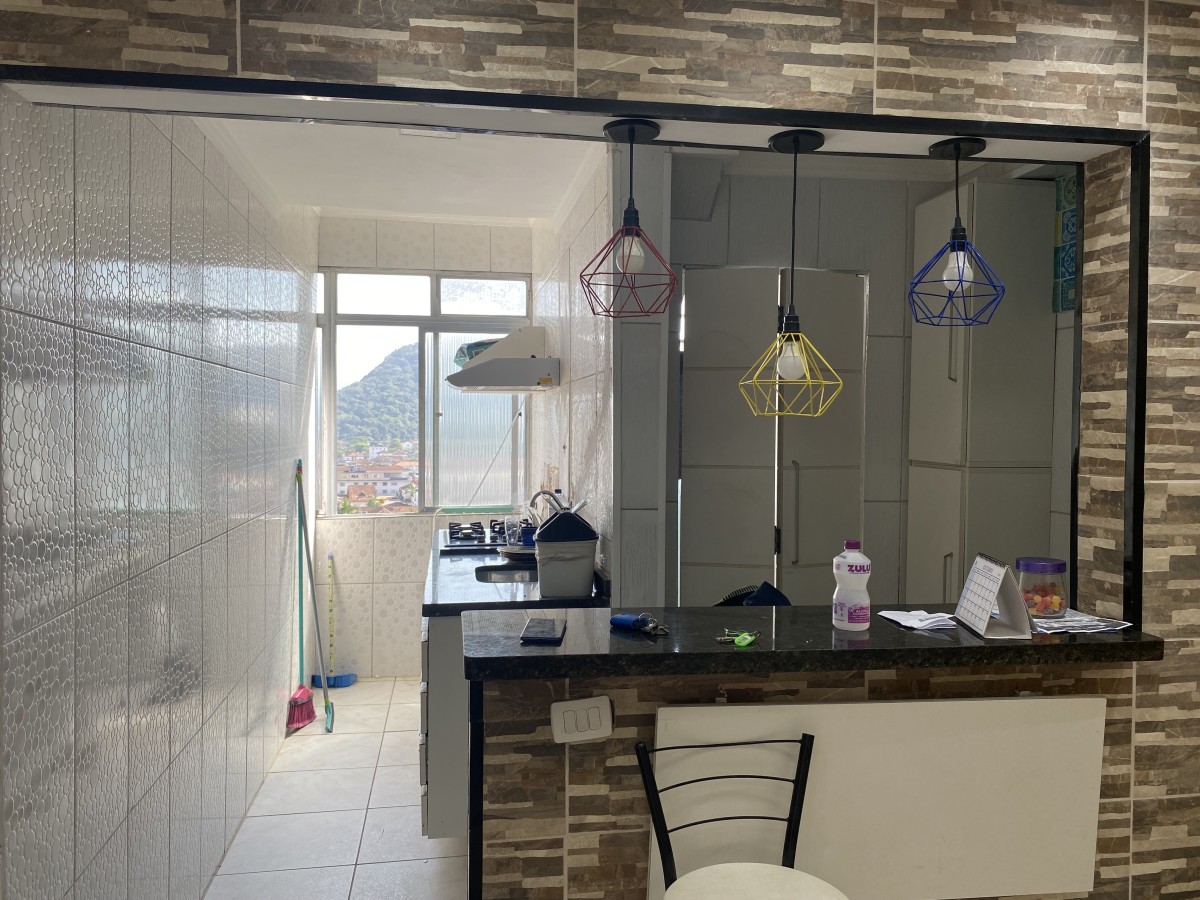 Apartamento à Venda com 1 Dormitório,  com  Garagem, no Bairro da Boa Vista, São Vicente, SP