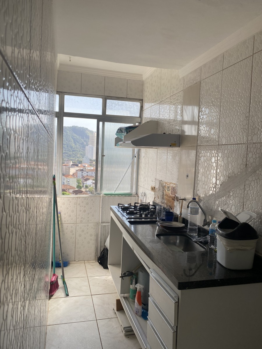 Apartamento à Venda com 1 Dormitório,  com  Garagem, no Bairro da Boa Vista, São Vicente, SP