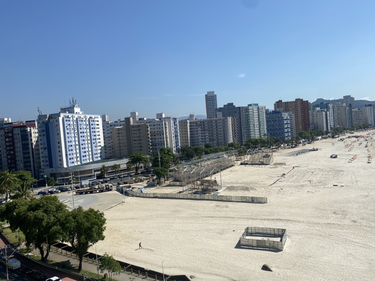 Apartamento à Venda Frente ao Mar em São Vicente | 110m² | 3 Quartos | 1 Vagas
