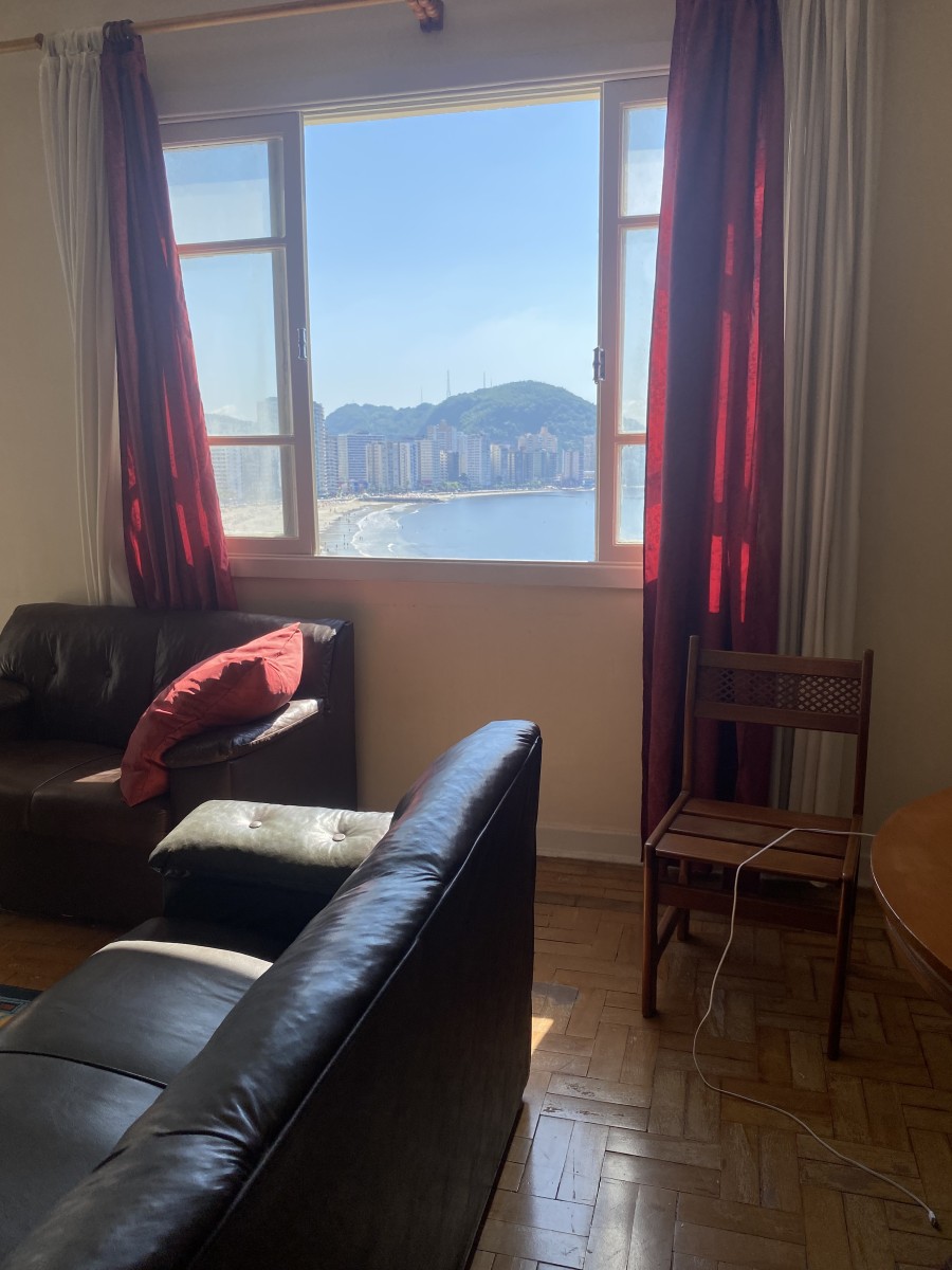 Apartamento à Venda Frente ao Mar em São Vicente | 110m² | 3 Quartos | 1 Vagas