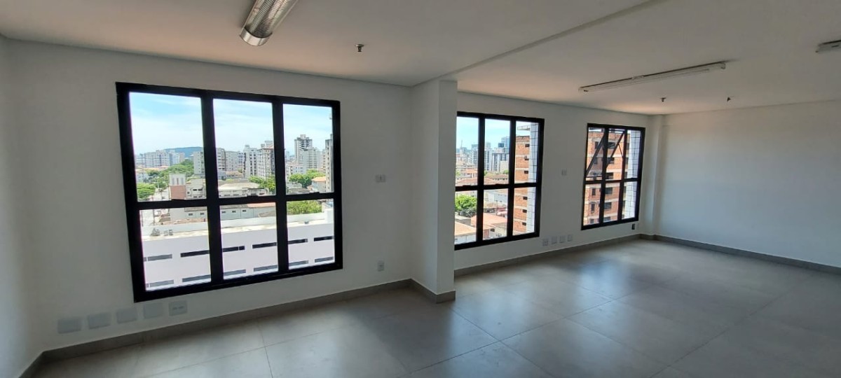 Sala comercial para alugar na Avenida Afonso Pena - Santos | Edifício Windsor - Santos-SP