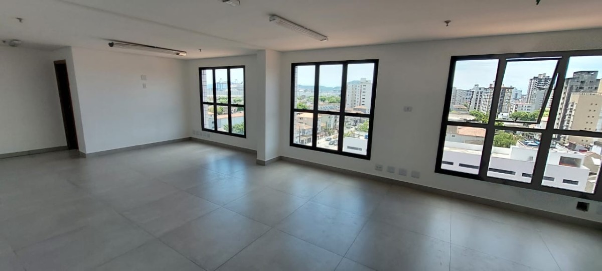 Sala comercial para alugar na Avenida Afonso Pena - Santos | Edifício Windsor - Santos-SP