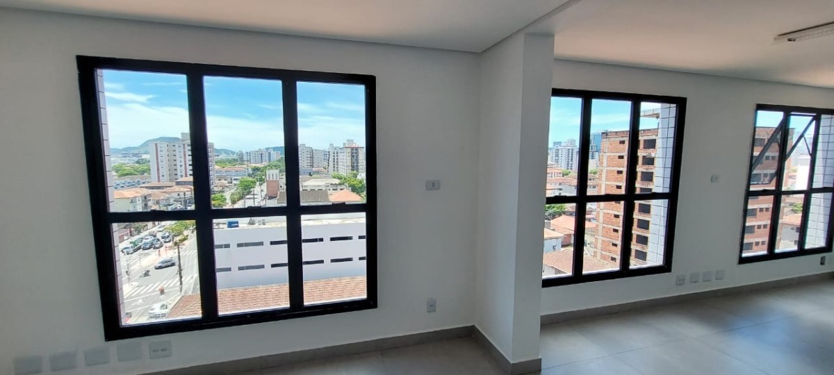 Sala comercial para alugar na Avenida Afonso Pena - Santos | Edifício Windsor - Santos-SP