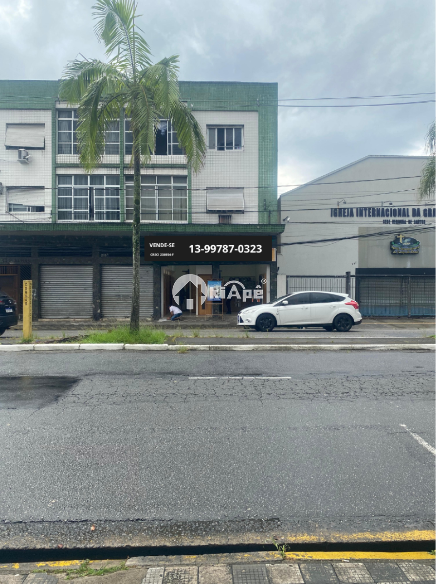Salão Comercial à Venda em Santos – Av. Conselheiro Nébias | 182 m² | Renda Imediata
