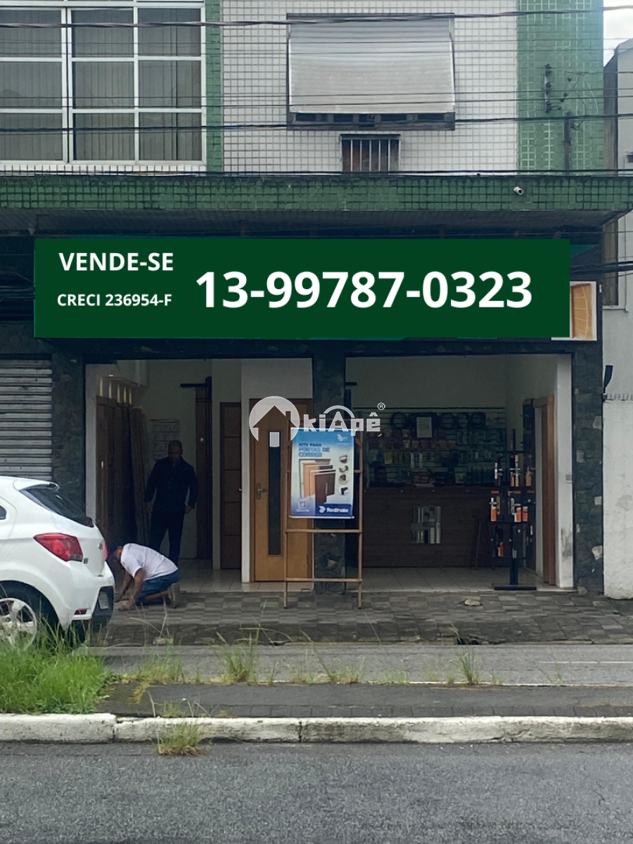Salão Comercial à Venda em Santos – Av. Conselheiro Nébias | 182 m² | Renda Imediata