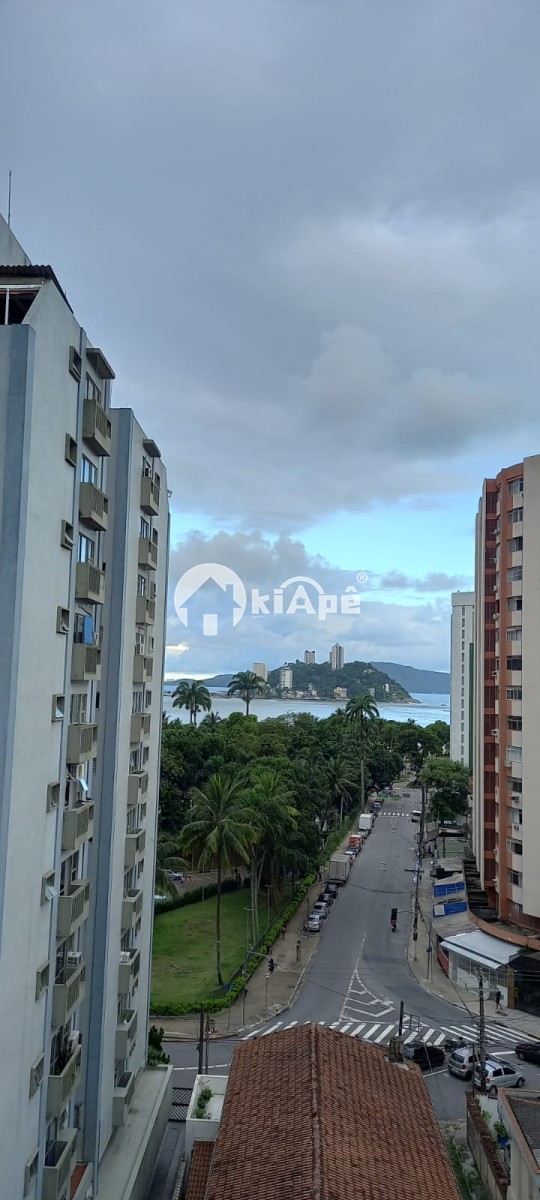 Apartamento à venda de 1 dormitório com vista Mar e com garagem em São Vicente SP.