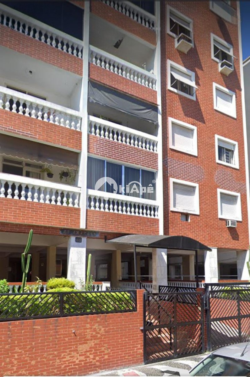 Apartamento à venda de 1 dormitório com vista Mar e com garagem em São Vicente SP.