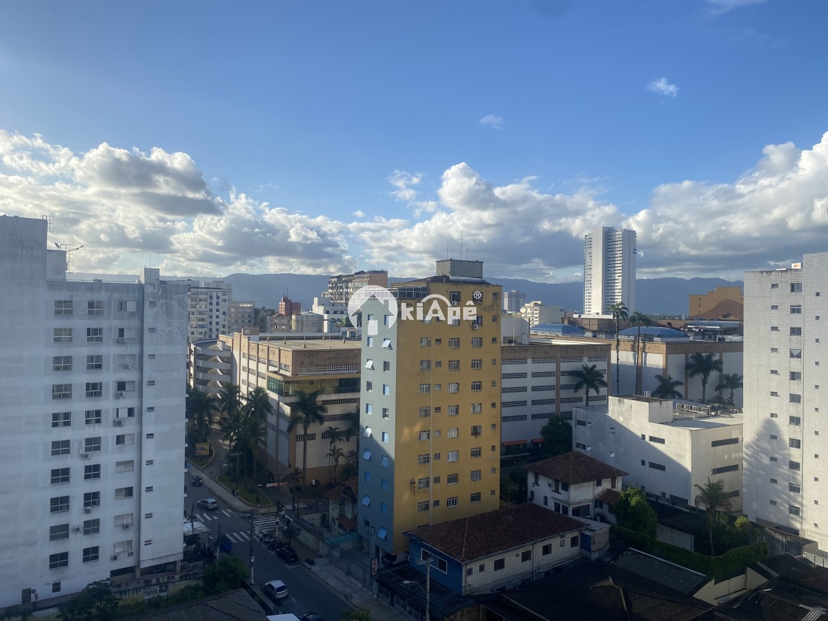 Apartamento 1 quarto mobiliado para alugar - Prédio de Frente Para o Mar - São Vicente-SP