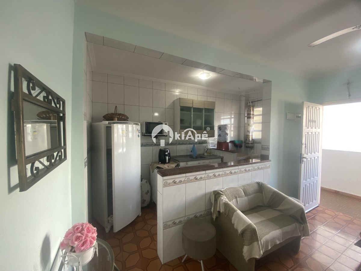 Apartamento 1 quarto mobiliado para alugar - Prédio de Frente Para o Mar - São Vicente-SP