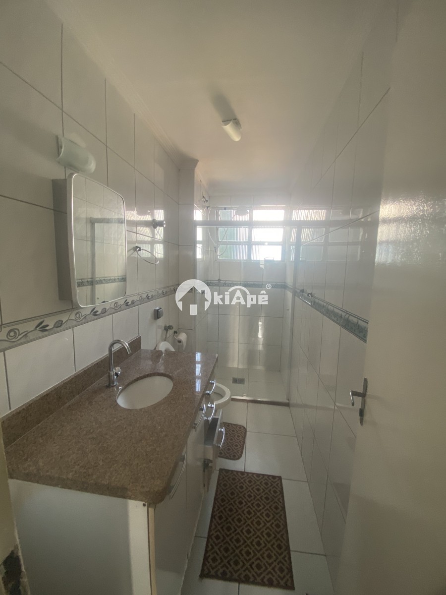 Apartamento 1 quarto mobiliado para alugar - Prédio de Frente Para o Mar - São Vicente-SP