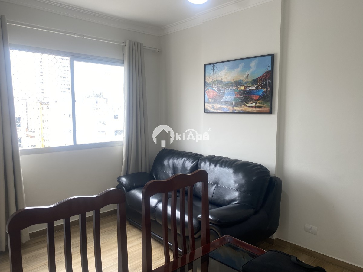 Apartamento com 1 Quarto, Garagem, de Frente Para o Mar - São Vicente-SP