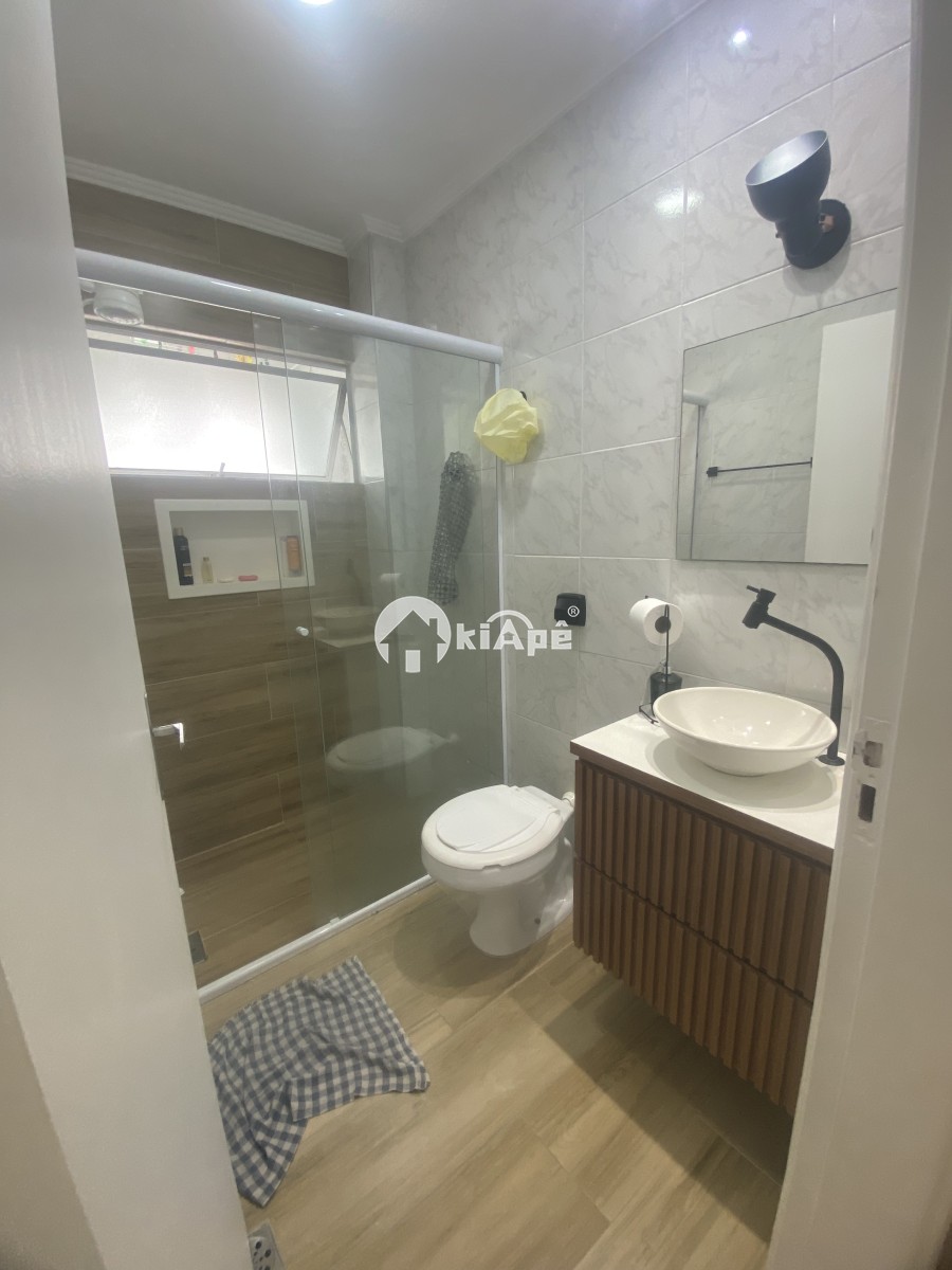 Apartamento com 1 Quarto, Garagem, de Frente Para o Mar - São Vicente-SP