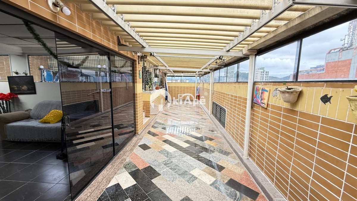 Apartamento Cobertura Duplex à Venda em São Vicente – 4 Quartos, Piscina Privativa, 3 Vagas, Centro