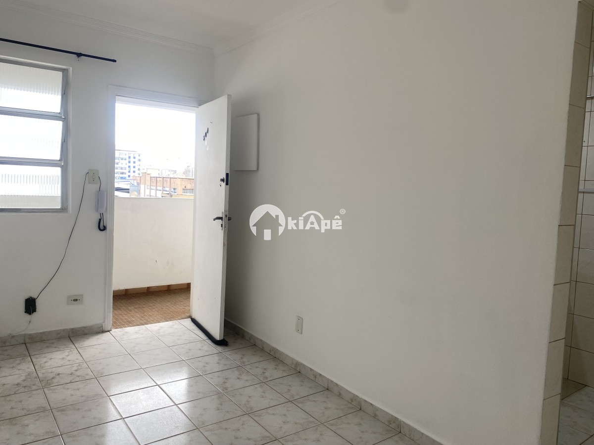 Apartamento à Venda – 1 Dormitório, Garagem, Vista Parcial para o Mar – Gonzaguinha, São Vicente-SP