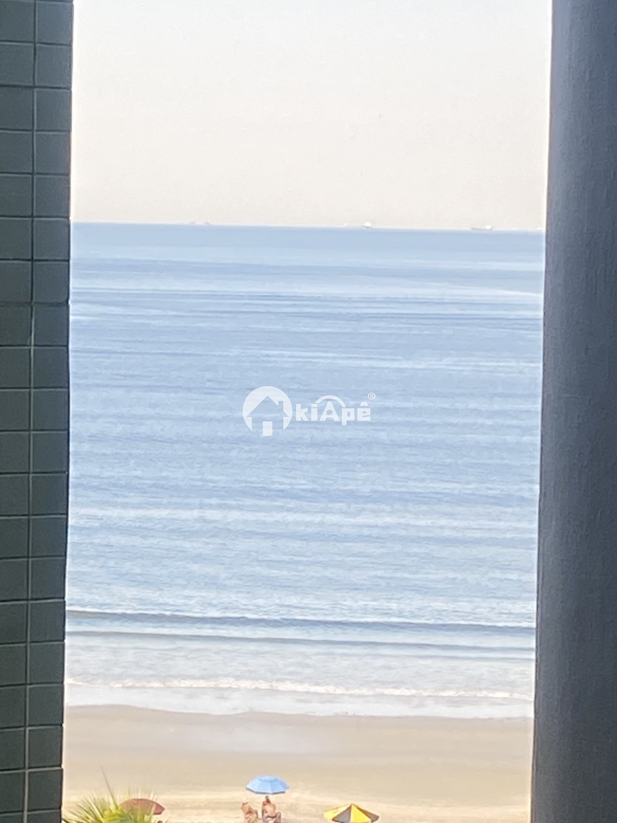 Apartamento à Venda – 1 Dormitório, Garagem, Vista Parcial para o Mar – Gonzaguinha, São Vicente-SP
