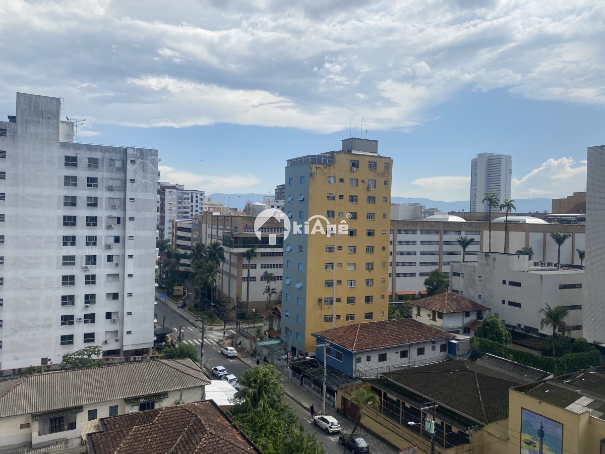 Apartamento para Alugar – 1 Dormitório, Garagem, Vista Parcial para o Mar – Gonzaguinha, São Vicente/SP