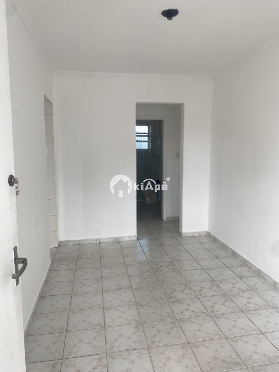 Apartamento para Alugar – 1 Dormitório, Garagem, Vista Parcial para o Mar – Gonzaguinha, São Vicente/SP