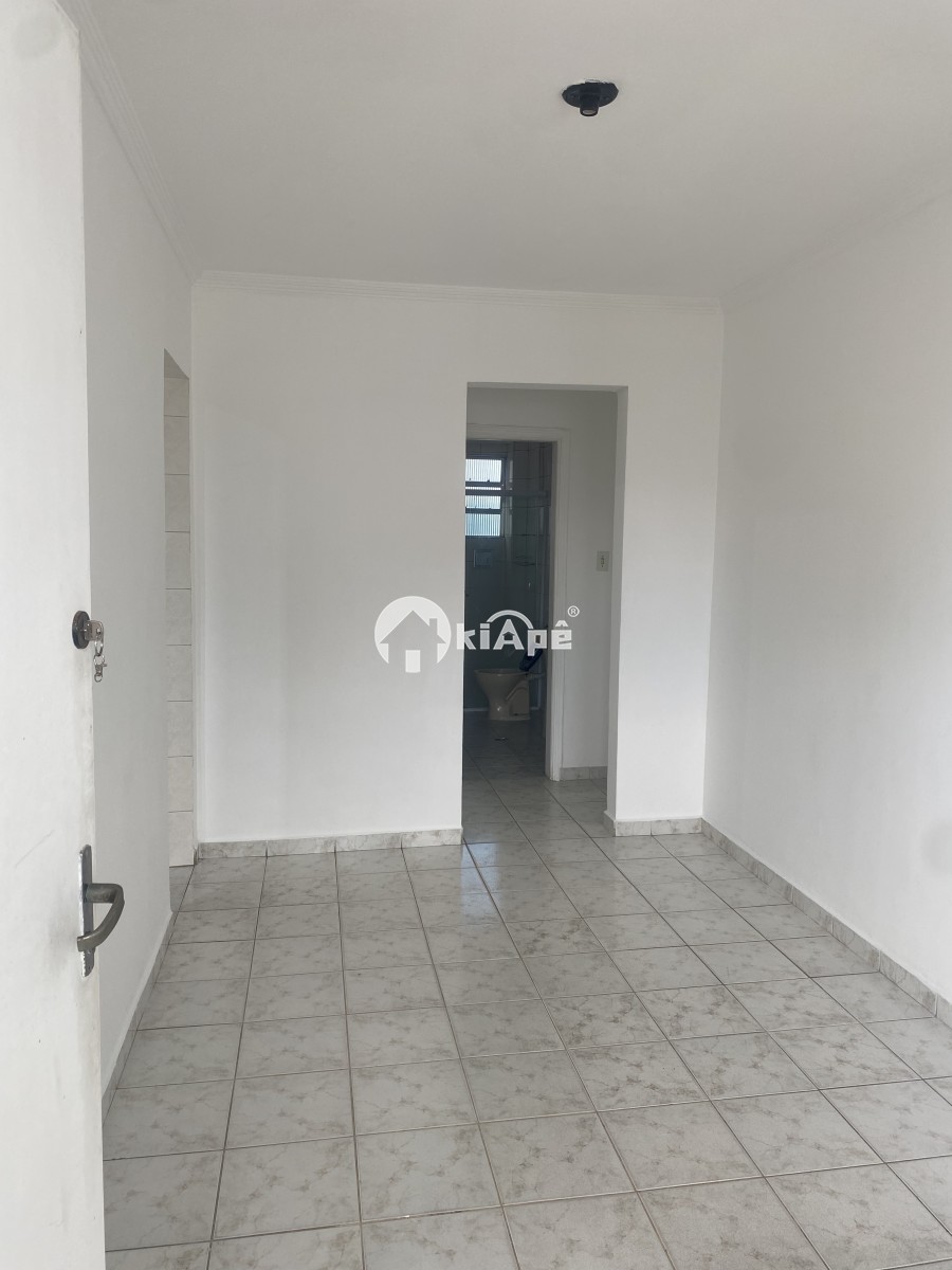 Apartamento para Alugar – 1 Dormitório, Garagem, Vista Parcial para o Mar – Gonzaguinha, São Vicente/SP
