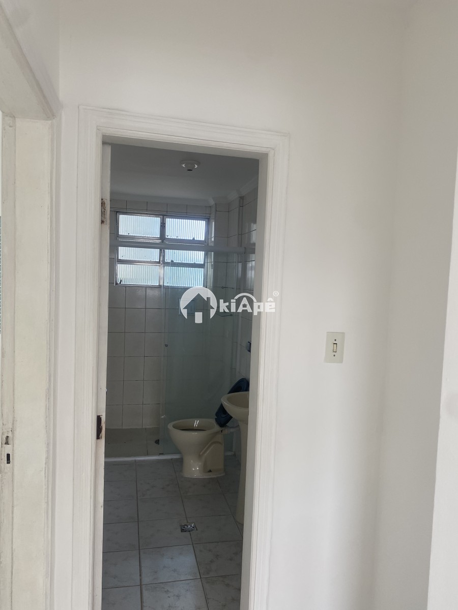 Apartamento para Alugar – 1 Dormitório, Garagem, Vista Parcial para o Mar – Gonzaguinha, São Vicente/SP