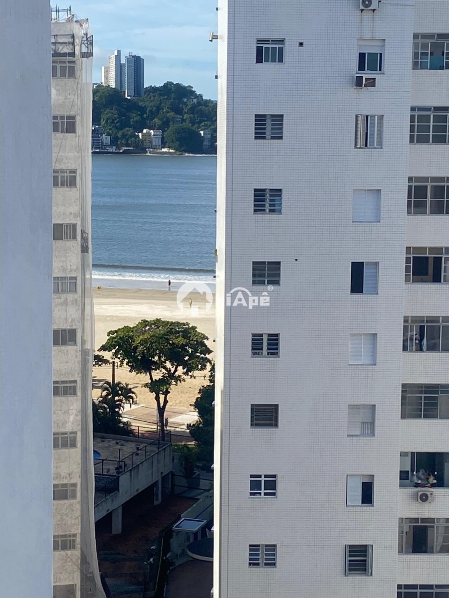 Apartamento à Venda [ Estilo Sala Living ] – Centro São Vicente | Frente Shopping Brisamar | 1 Vaga Privativa | Próximo