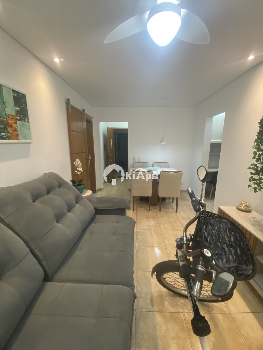 Apartamento Mobiliado à Venda no Centro de São Vicente-SP | 1 Quarto | Garagem | Próximo ao Brisamar a uma Quadra do Mar