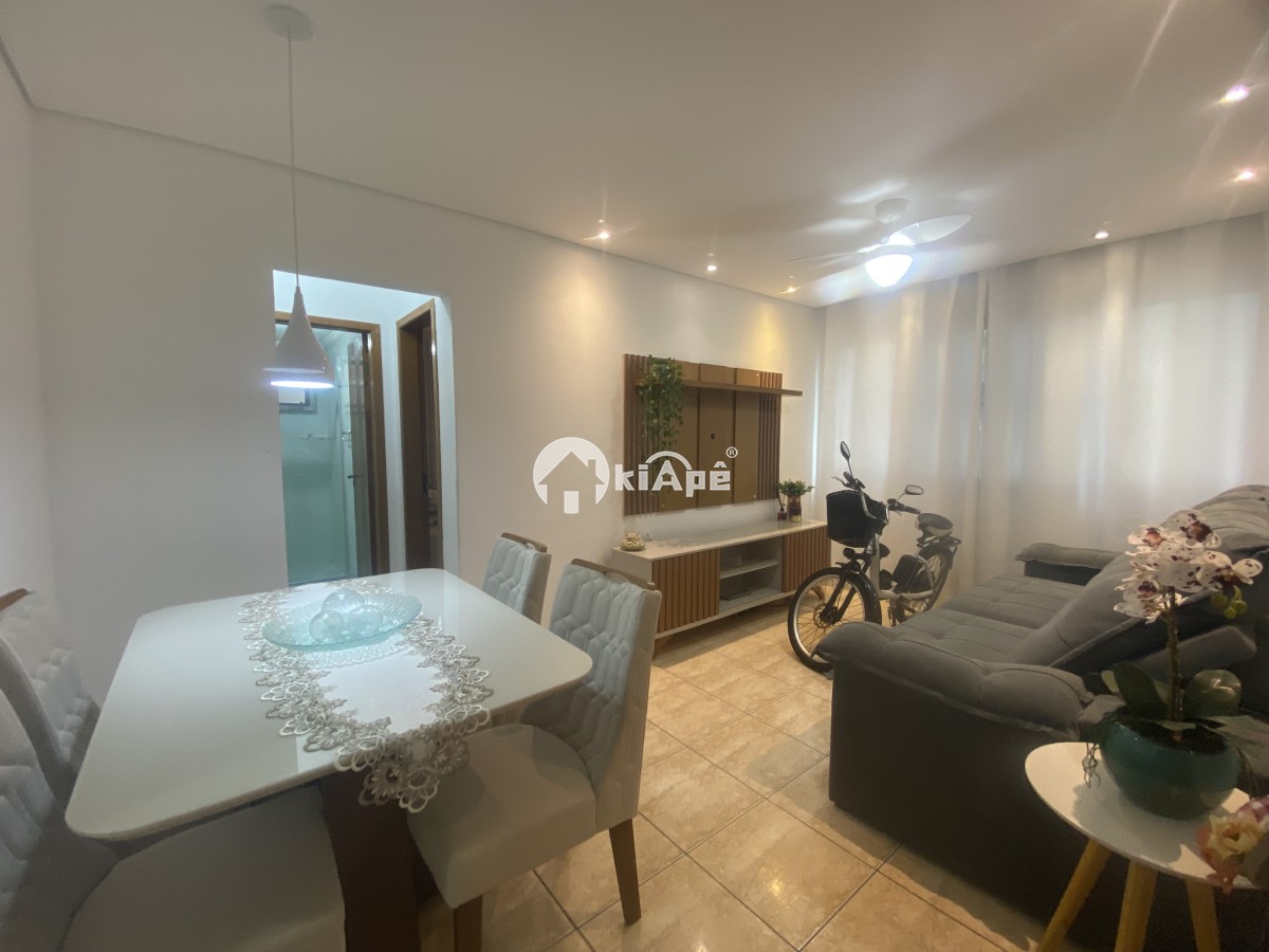 Apartamento Mobiliado à Venda no Centro de São Vicente-SP | 1 Quarto | Garagem | Próximo ao Brisamar a uma Quadra do Mar