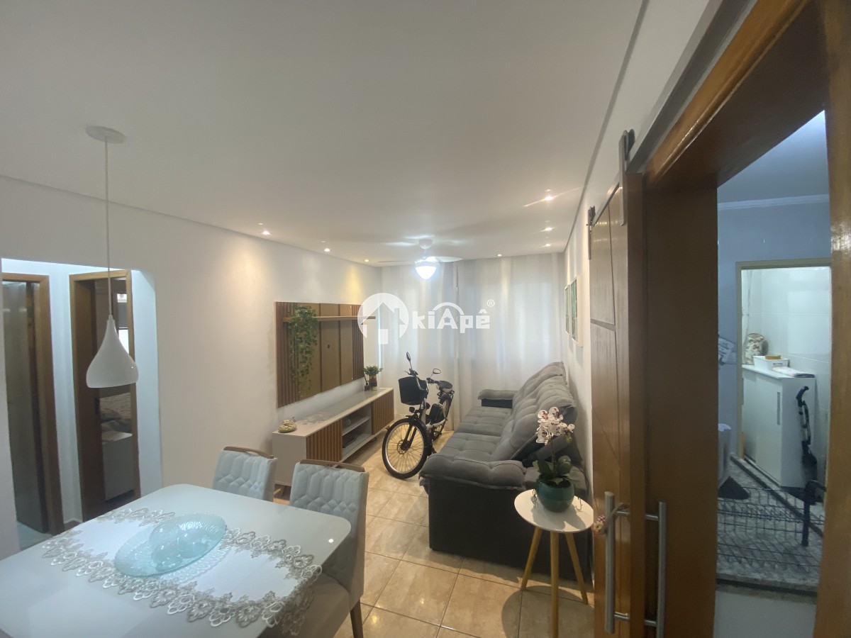 Apartamento Mobiliado à Venda no Centro de São Vicente-SP | 1 Quarto | Garagem | Próximo ao Brisamar a uma Quadra do Mar