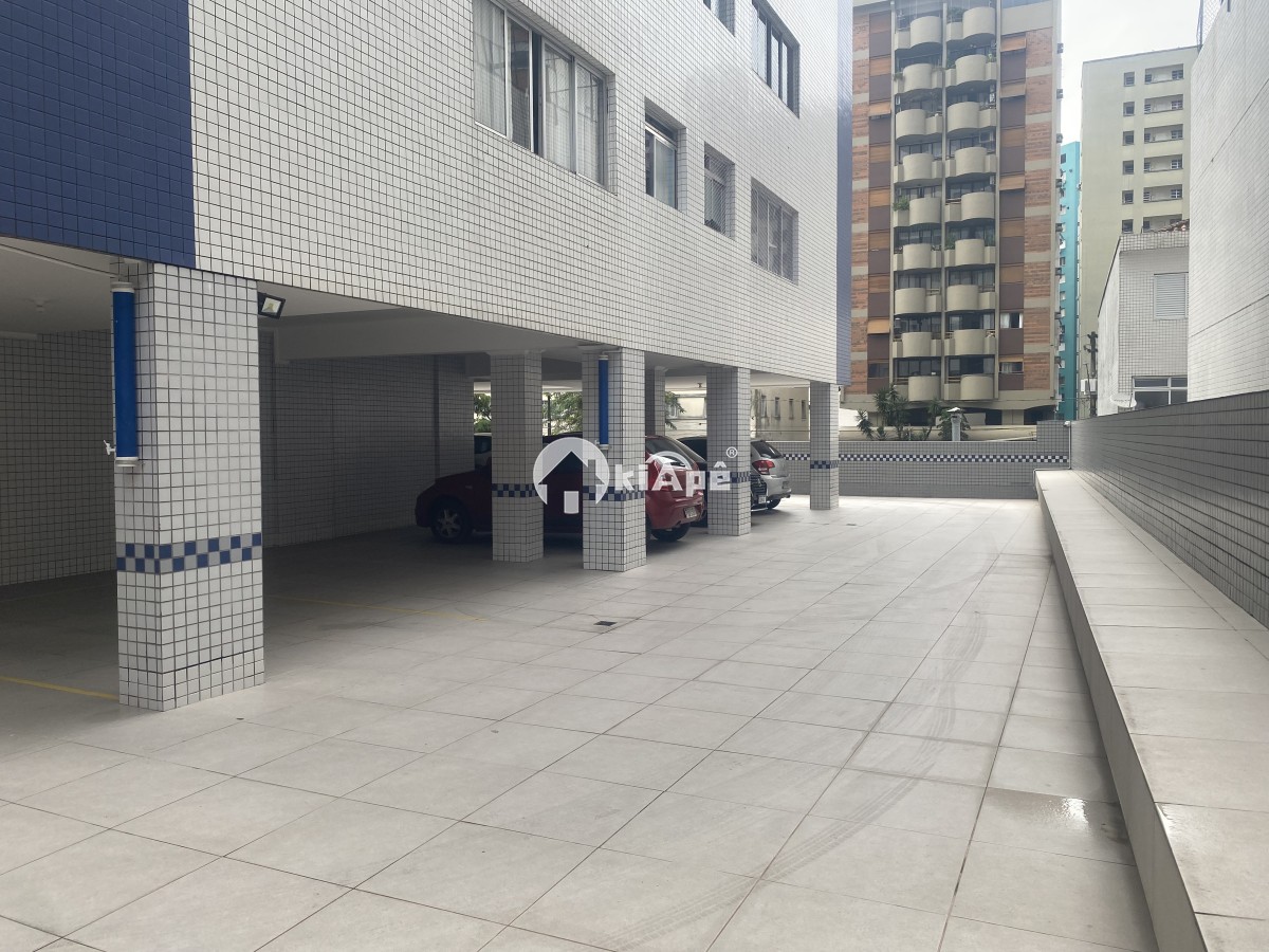 Apartamento Mobiliado à Venda no Centro de São Vicente-SP | 1 Quarto | Garagem | Próximo ao Brisamar a uma Quadra do Mar