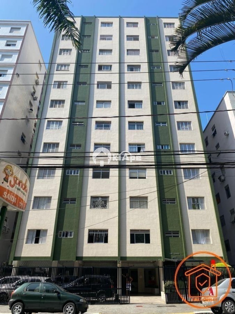 Apartamento à Venda Tipo Sala Living no Gonzaguinha, 1 Quadra da Praia | Em Frente ao Shopping Brisamar | São Vicente-SP