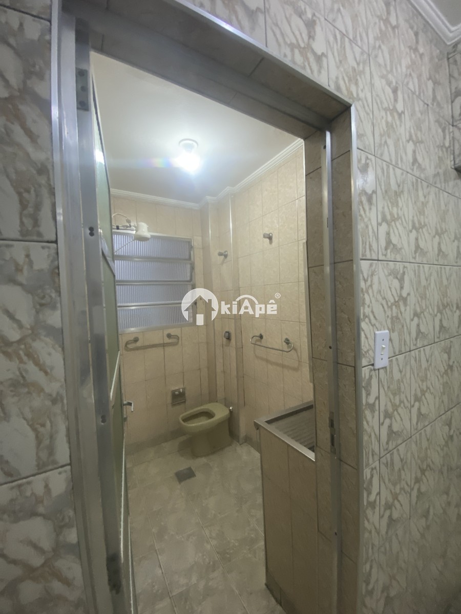 Apartamento Estilo Sala Living à Venda, em Prédio de Frente Para o Mar, com Vista Lateral - Gonzaguinha São Vicente-SP