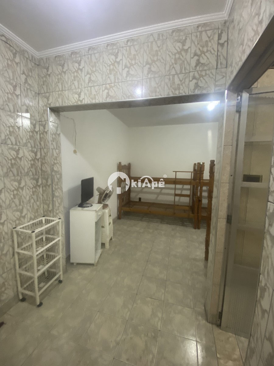 Apartamento Estilo Sala Living à Venda, em Prédio de Frente Para o Mar, com Vista Lateral - Gonzaguinha São Vicente-SP