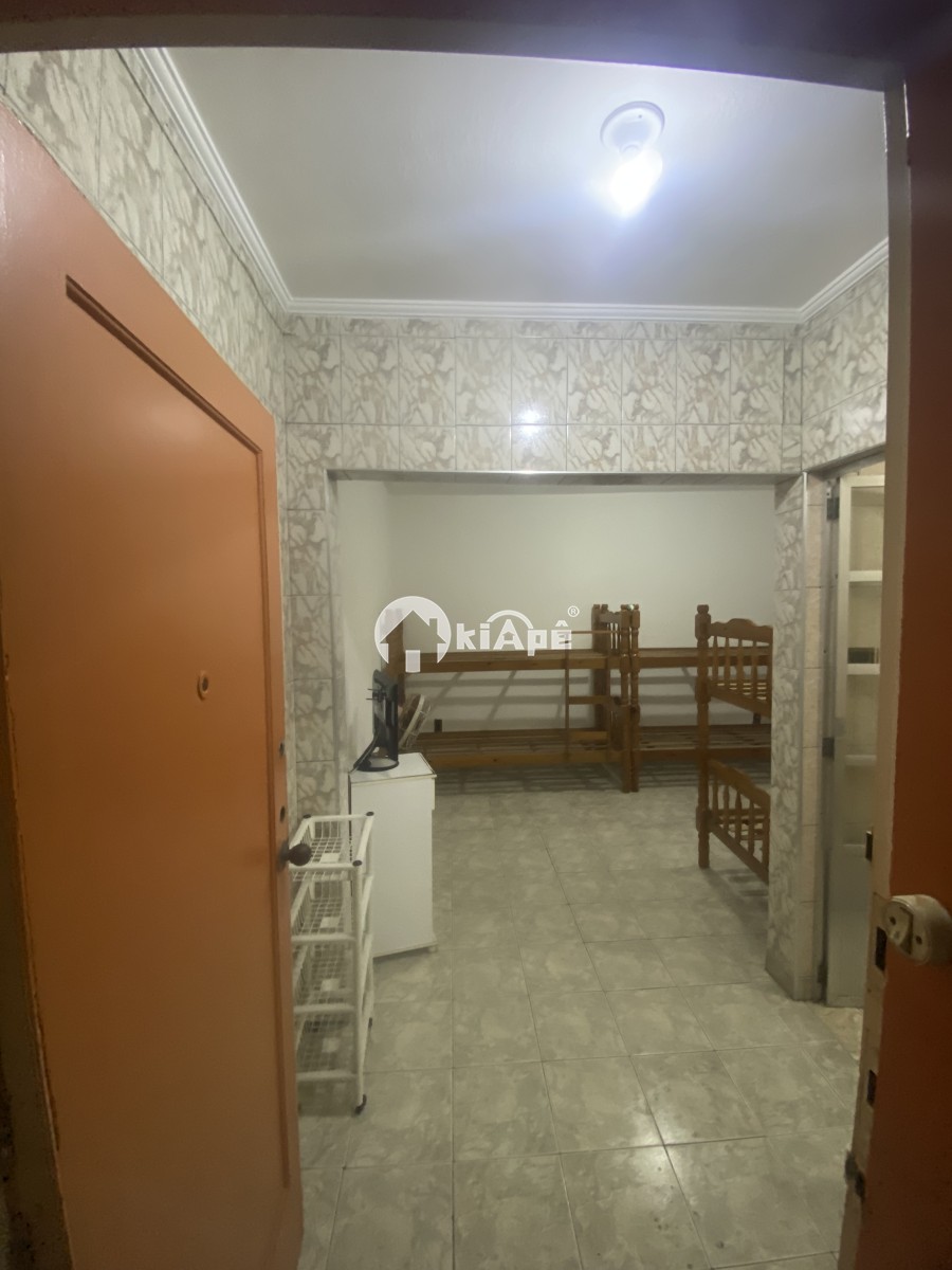 Apartamento Estilo Sala Living à Venda, em Prédio de Frente Para o Mar, com Vista Lateral - Gonzaguinha São Vicente-SP