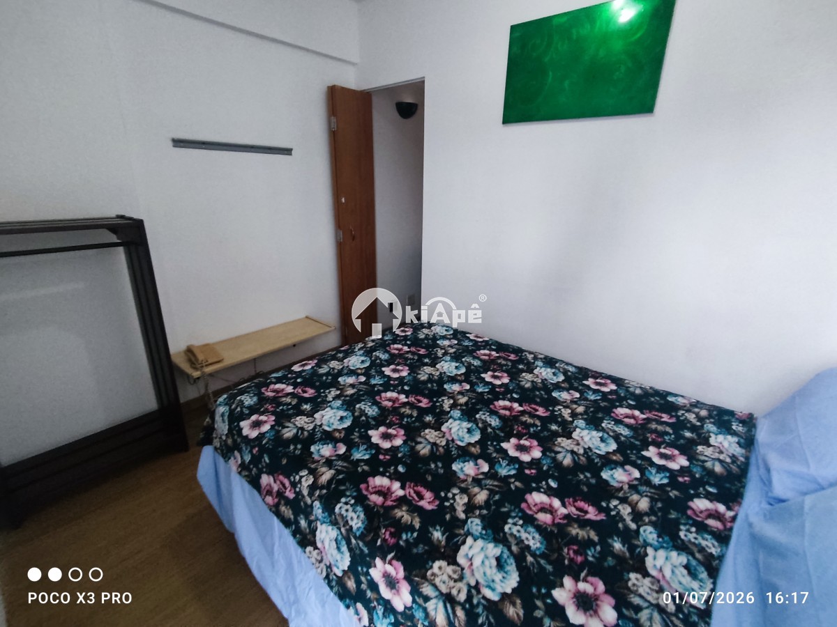 Flat a venda centro de São Vicente 1 Dorm garagem com manobrista