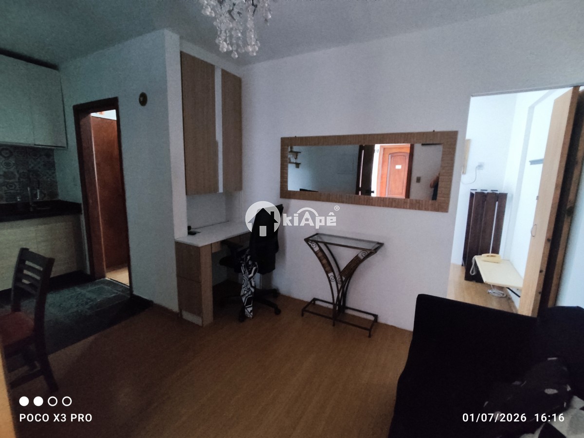 Flat a venda centro de São Vicente 1 Dorm garagem com manobrista