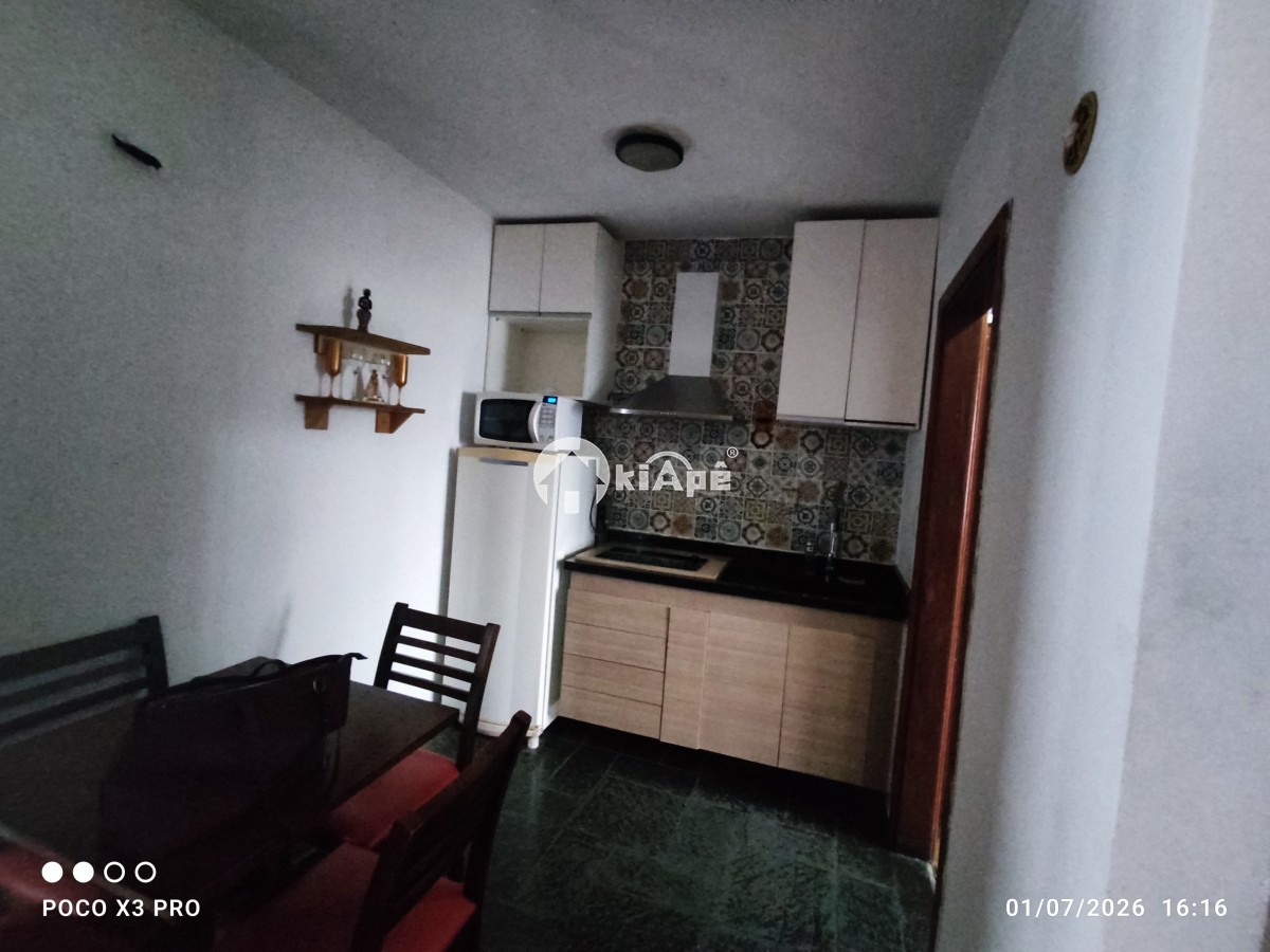Flat a venda centro de São Vicente 1 Dorm garagem com manobrista