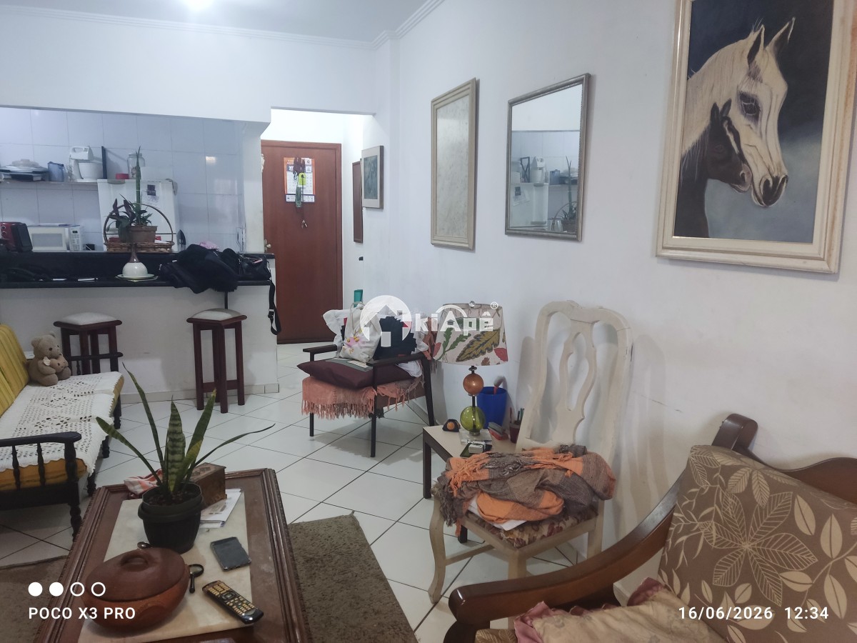 Venda apt 2 Dorm sacada garagem pronto para morar praia grande bairro Guilhermina