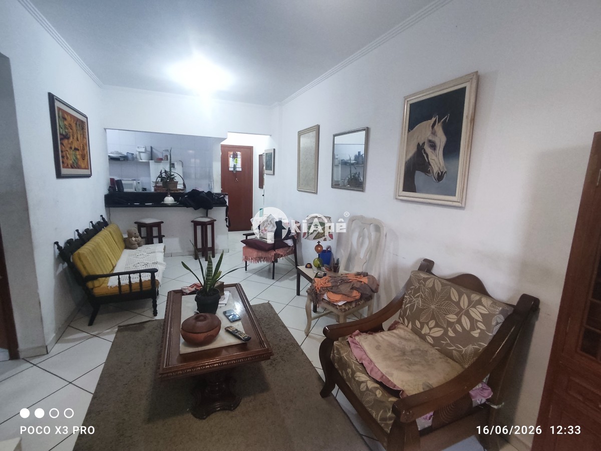Venda apt 2 Dorm sacada garagem pronto para morar praia grande bairro Guilhermina